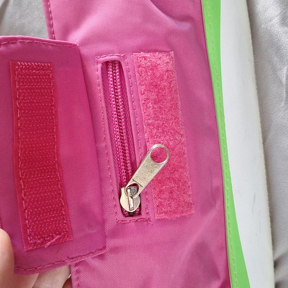Pink and Green Women's Shoulder Bag - Picture 6 of 11